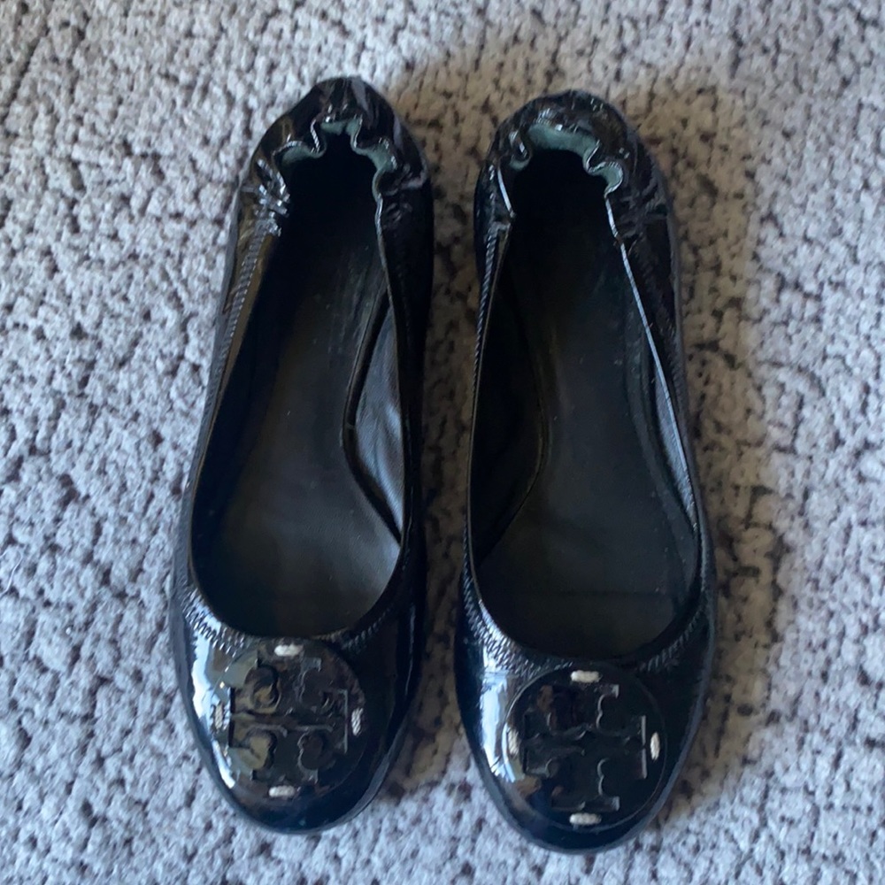 Tory Burch Black Flats